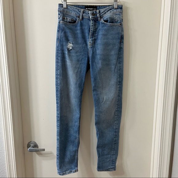 The Kooples Lizy Jeans Zip Fly 5 Pocket Style Distressed Size 26 - Picture 2 of 12